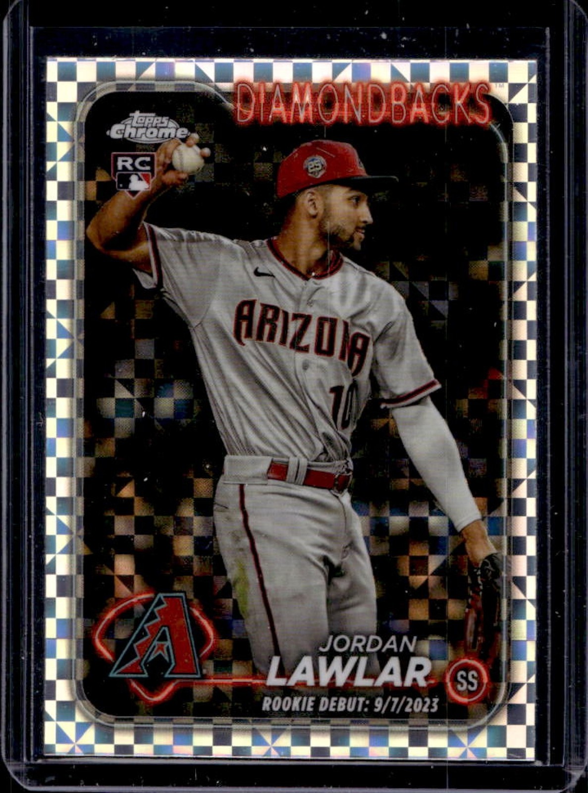 2024 Topps Chrome Update Jordan Lawlar RC X-Fractor Rookie #USC51 Diamondbacks
