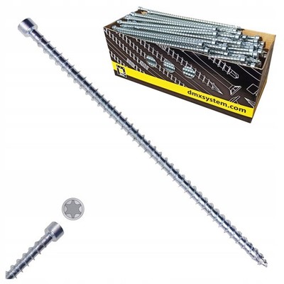 Wood Construction Screws 6x300mm Full Thread Countersunk Head 100 Pcs