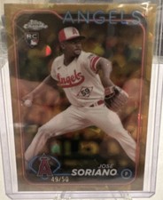 2024 Topps Chrome Sapphire Gold Refractors #15 Jose Soriano RC ROOKIE 49/50