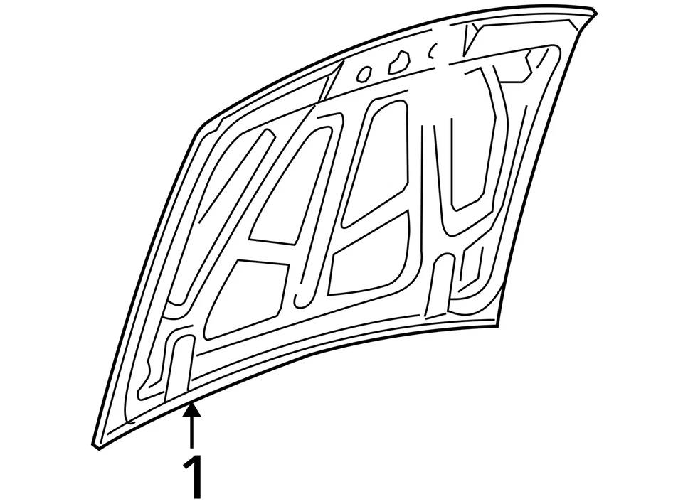 Ford Explorer Sport Trac 2001-2005 capó OEM KO7ML Foto 4 de 4