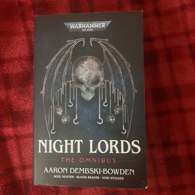 Night Lords Aaron Dembski Bowden OOP RARE Paperback WARHAMMER 40K Black Library