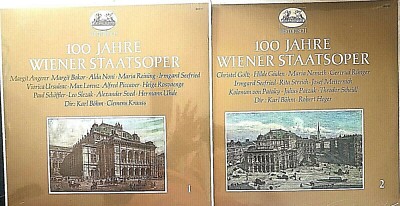 VINYL 100 YEARS OF THE VIENNA STATSOPER / 2 disc Compilation -- NEW UNOPENED -