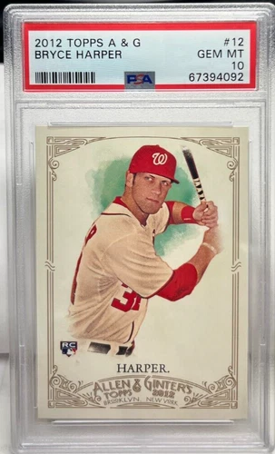 Bryce Harper 2012 Topps Allen & Ginter RC #12 PSA 10 GEM MT NATIONALS / PHILLIES