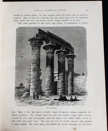Rare Antique Old Book World Temples Churches Cathedrals Mosques 1879 Illustrated - Imagen 11 de 23