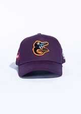 Baltimore Orioles X Ravens Mashup Snapback Hat Purple One Size