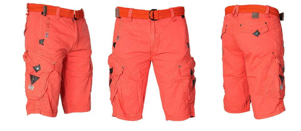 Geographical Norway Herren Cargo Shorts kurze Hose Short Bermuda knielang P17256 - Bild 3 von 4