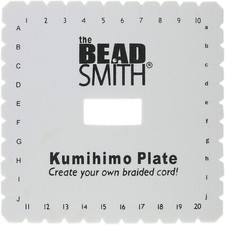 BeadSmith Kumihimo 6"Square Disk Create Your Own Flat Braids