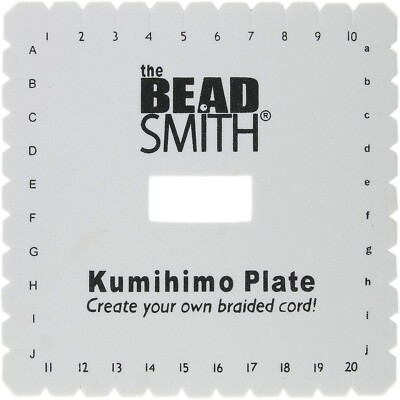 BeadSmith Kumihimo 6''Square Disk Create Your Own Flat Braids