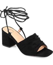 Felisity Ruched Sandals Black Womens Size 9 Journee Collection NEW in Box