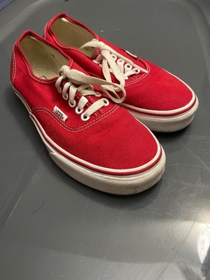 vans comfycush authentic red