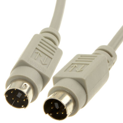 3m PS2 Switchbox Kabel 6 Pin Mini DIN Stecker auf Stecker