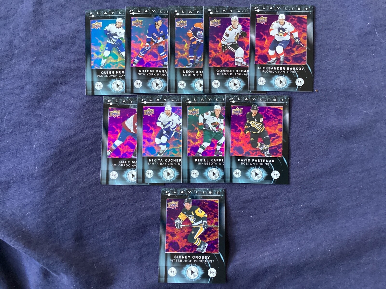 2024-25 Upper Deck Series 2 'PLAYLIST ' Insert Hockey Cards. You Pick From List.