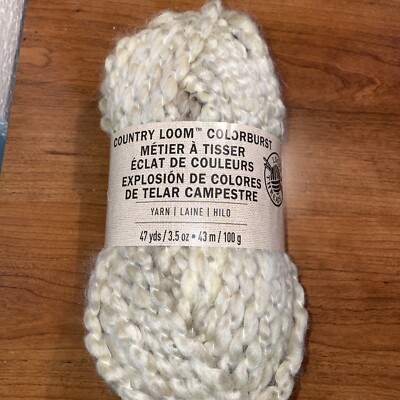 Loops & Threads Yarn COUNTRY LOOM COLORBURST - #29001 Soft Cream - 100g 43m 47yd