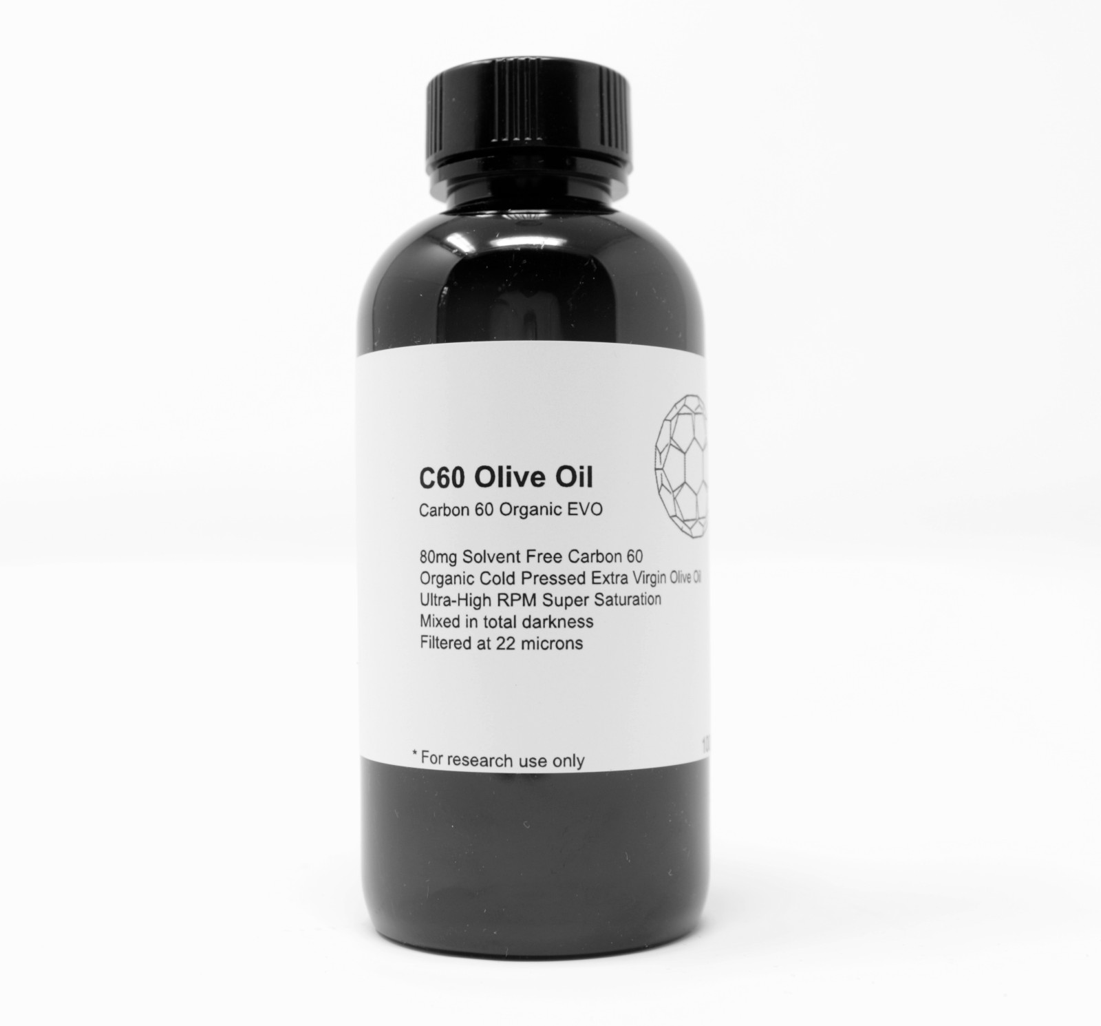 - 80mg 99.95% Carbon 60 Fullerene Solvent Free 100ml