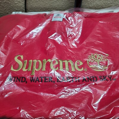 Supreme Timberland Crewneck Sweatshirt Red Size L SS20 | eBay