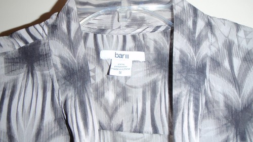 Women's Bar III Sheer Sleeveless Blouse Tops Shirts Small NWT $49.50 Macys - Picture 2 of 6