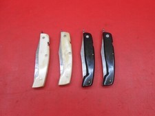 Custom Handmade Damascus Pocket knife With Leather Sheath 4Pcs A522