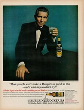 1964 Heublein Cocktails Mixers Alcohol Vintage Print Ad Michael Rennie Star Act