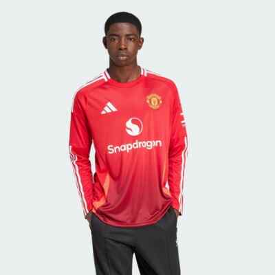 adidas men Manchester United 24/25 Long Sleeve Home Jersey