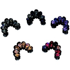 Handmade Small Acrylic Hair Clip Claw Jaw Hairpin made with Swarovski Crystal A6