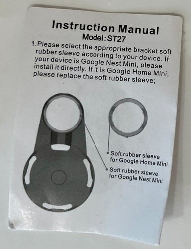 Outlet Wall Mount Hanger Holder Stand for Google Home Mini / Nest Mini -set of 2 - 第 2/2 張圖片