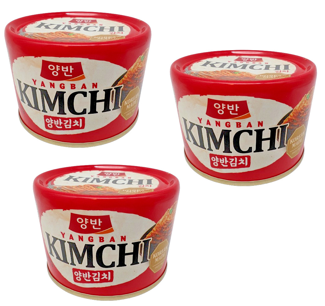 Kimchi 3 Dosen x 160g kohl eingelegt fermentiert Chinakohl Koreanisch NEU
