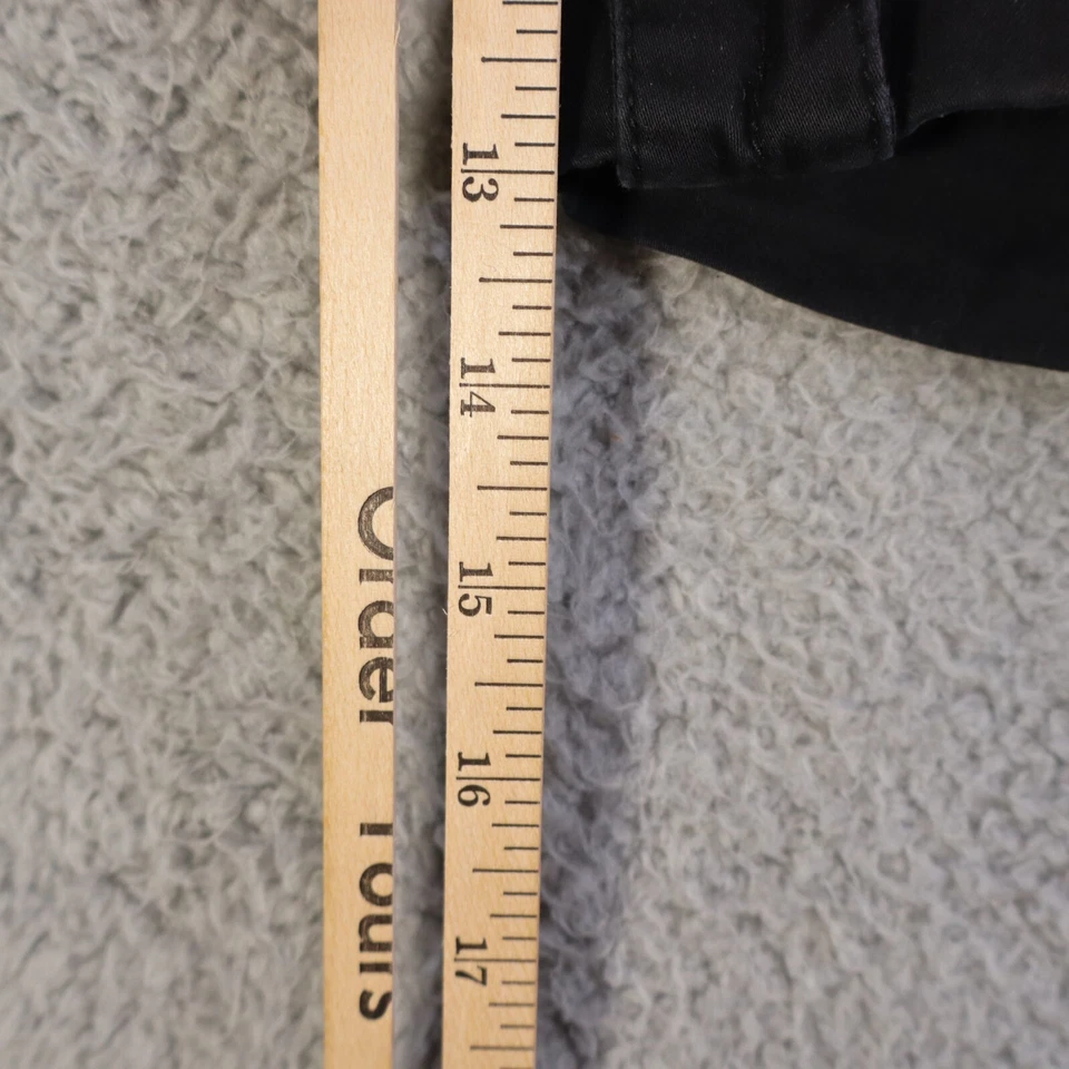 Shorts Dressbarn preto tamanho 8 botões ornamentados algodão - Imagem 3 de 4