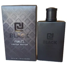 Rue 21 CJ BLACK Big Full Size Men Cologne Spray 3.4 oz Limited Edition Fragrance