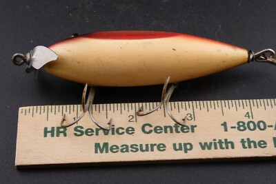 Leurre de pêche ancien en bois, Creek Chub Bait Company Pikie Minnow