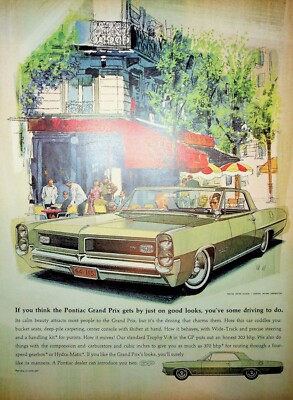 Original Pontiac 1964 ''you've got some driving to do'' Paper Ad