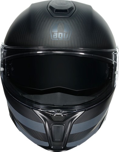 AGV SportModular Motorcycle Helmet - Dark Refractive - Carbon/Black - X-Large - Picture 2 of 7