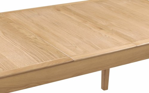 Solid Oak Extending Dining Table L140 + 40cm & 6 Matching Dining Chairs COMO - Picture 5 of 12
