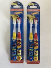 New in Package Brush Buddies Hotwheels Toothbrush  2 Set of 2 Soft Toothbrushes 