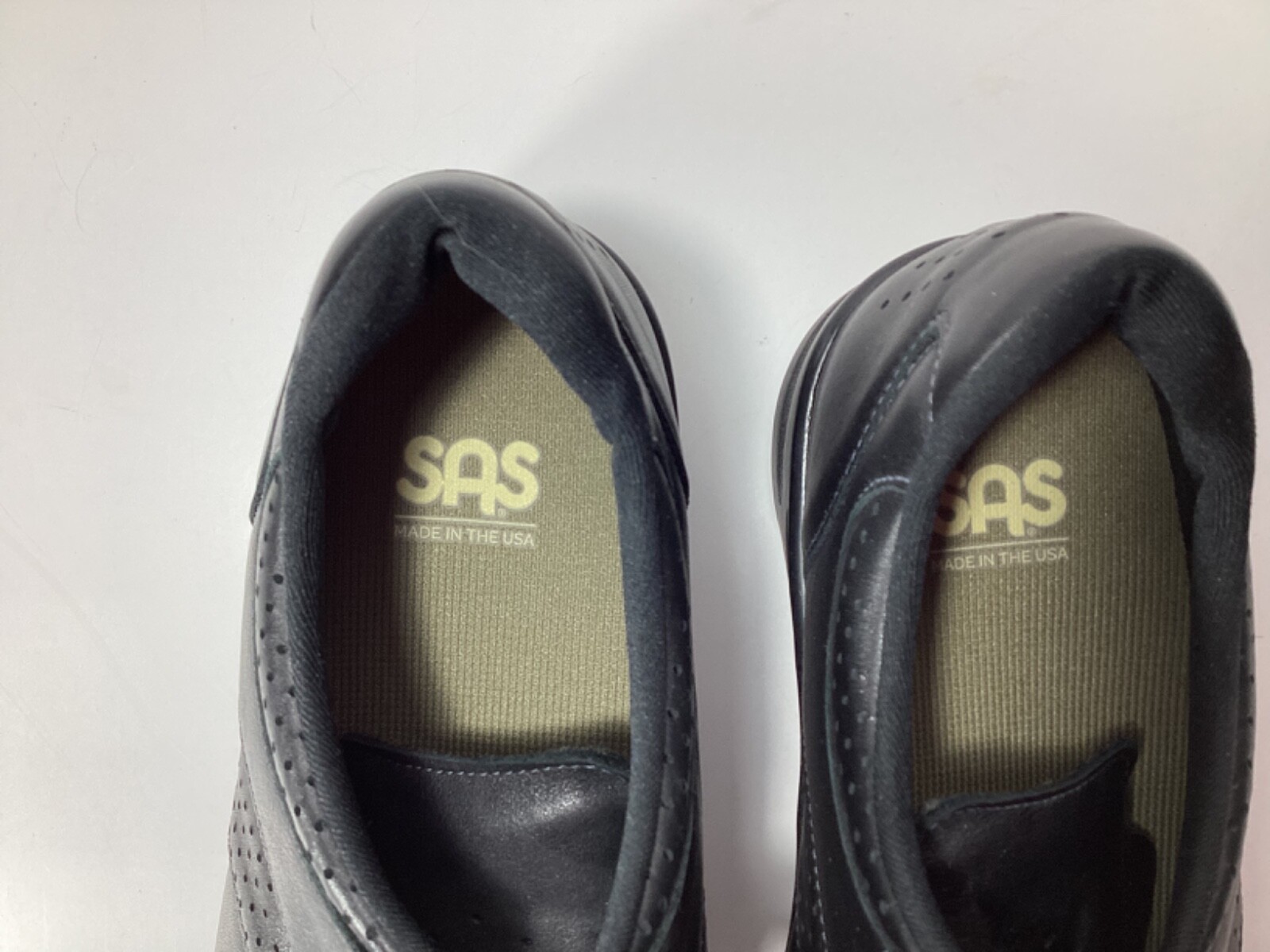 Nero Insole SAS Black Leather Nero Walk Easy Diabetic Lace Up OxfordsSize 8 W Wide ...