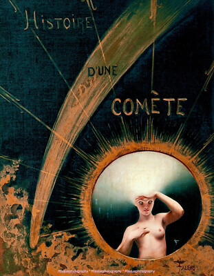 History of Comet 8.5x11'' Photo Print Luis R. Falero Symbol Woman Space Fine Art