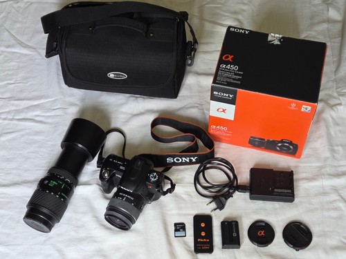 Sony DSLR-A450 DT 18-55 3,5-5,6 Tamron 70-300 1:4-5,6 Digitalkamera Teleobjektiv