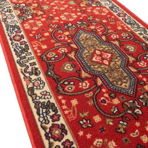 Classic Custom Size Antibacterial Red Slip Resistant Rug - Picture 4 of 5
