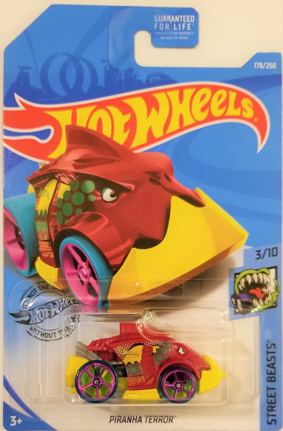 Hot Wheels - 2019 Street Beasts 3/10 Piranha Terror 178/250 (BBFYF65)