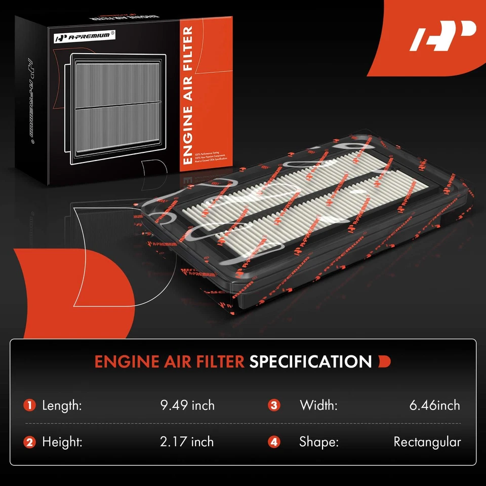 Filtro de aire del motor delantero para Suzuki Aerio 2003 2004 2005 2006 2007 L4 2,0 L 2,3 L Foto 2 de 4