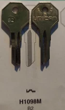 Briggs & Stratton, General Motors H1098M, B2, Vintage (1) Key Blank 
