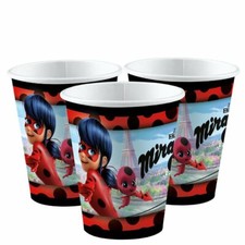 Official MIRACULOUS LADYBUG Party Paper CUPS Birthday Party Tableware 8pk Girls