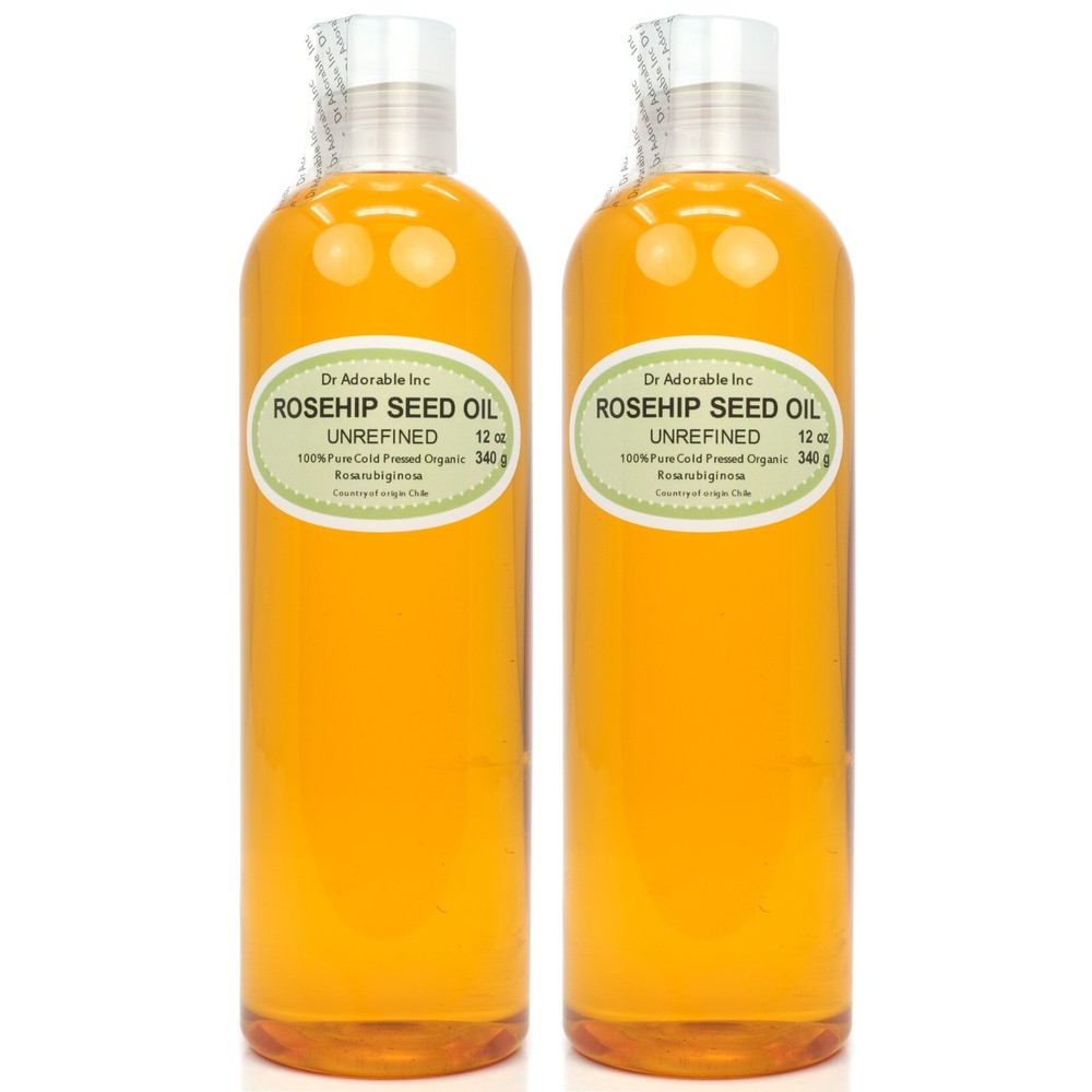 Organic 100% Pure Cold Pressed Unrefined Rosehip Seed Oil for Fresh Glowing Skin