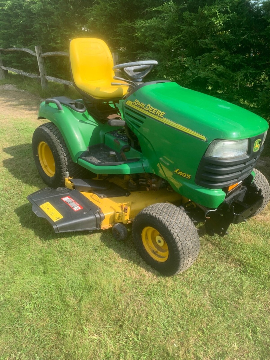 John Deere X495 Ride on lawn Mower 24 HP Yanmar Diesel engine