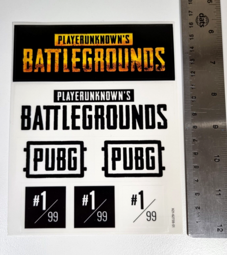 Playerunknown's Battlegrounds PUBG Sticker sticker sheet Game Merch xbox ps4 pc - Picture 1 of 1