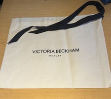NEW!  VICTORIA BECKHAM BEAUTY Cream Cotton Drawstring Storage Bag