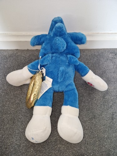 Sonic The Hedgehog 2 Build A Bear Plush Soft Toy With Ring BAB - Picture 2 of 2