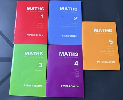 Full set of Peter Robson Maths books Maths 1 5 Everyday GraphsCoordinate Graphs.