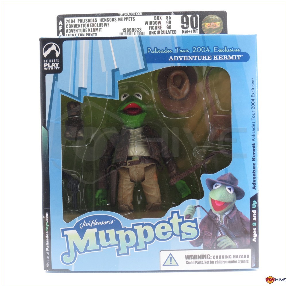 The Muppets Adventure Kermit AFA 90 Indiana Jones 2004 Palisades