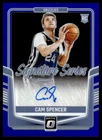 2024-25 Donruss Optic Signature Series BLUE Cam Spencer Rookie Auto /25 #SS-CER