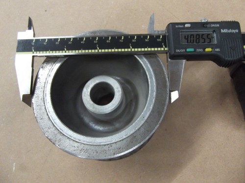 MBO vacuum wheel, 4" X 2.2" wide X 20mm bore, used